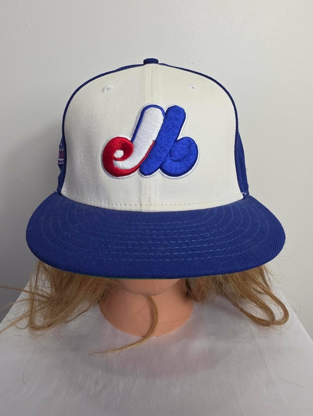Montreal Expos Vintage MLB Snapback New Era Two-Tone White, Blue and Red